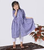 Lavender orchid kurta set