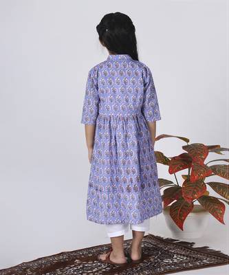 Lavender orchid kurta set 3
