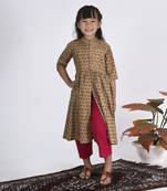 Green bamboo kurta set