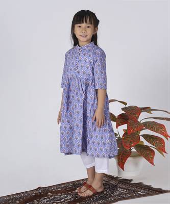 Lavender orchid kurta set 4