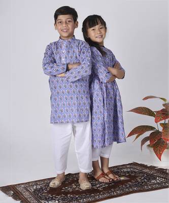 Lavender orchid kurta set 5