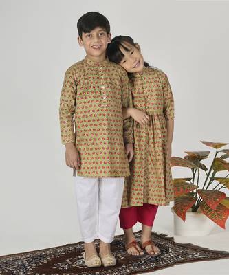 Green bamboo kurta set 3