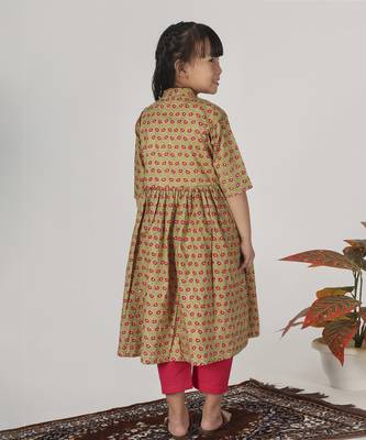 Green bamboo kurta set 4