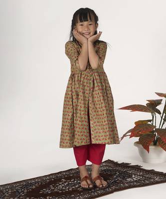 Green bamboo kurta set 5