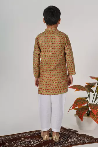 Green moss kurta set