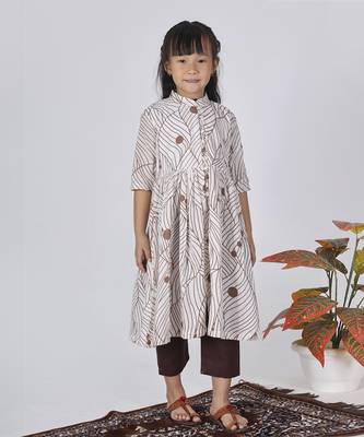 Brown mocha kurta set 1