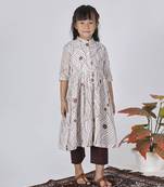 Brown mocha kurta set