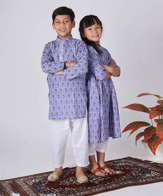 Lavender kurta set 3