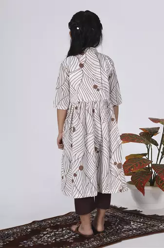 Brown mocha kurta set