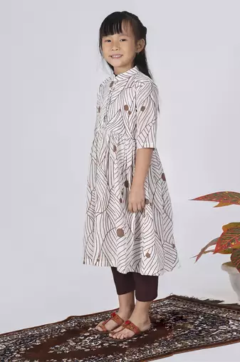 Brown mocha kurta set