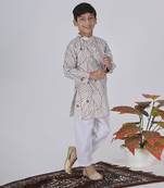 Brown clay kurta set