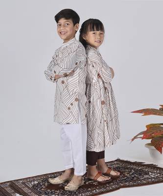 Brown clay kurta set 3