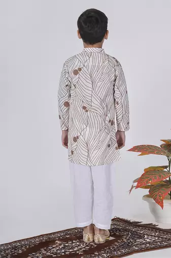 Brown clay kurta set