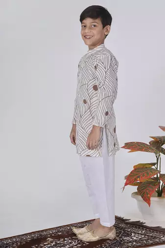 Brown clay kurta set