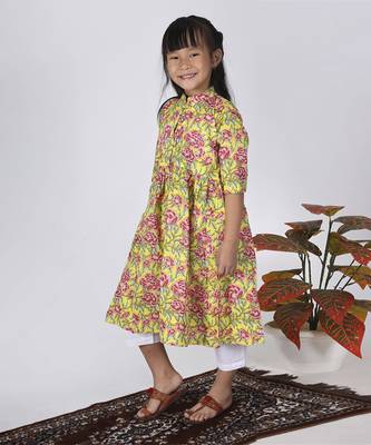 Yellow lemon kurta set 1