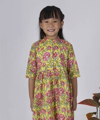 Yellow lemon kurta set 2