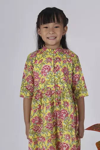 Yellow lemon kurta set