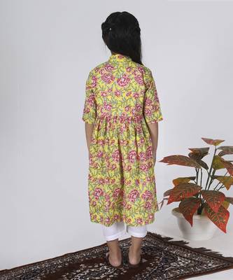 Yellow lemon kurta set 4