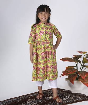 Yellow lemon kurta set 5
