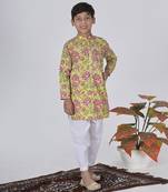 Yellow thyme kurta set