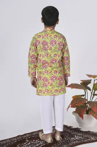 Yellow thyme kurta set