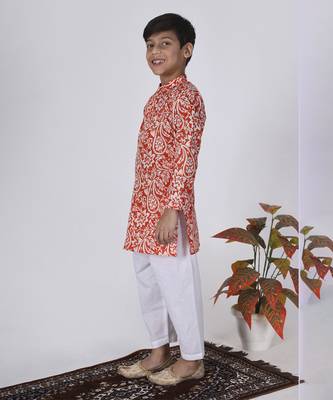 Orange yam kurta set 5