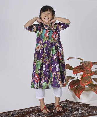 Purple grape kurta set 1