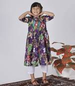 Purple grape kurta set