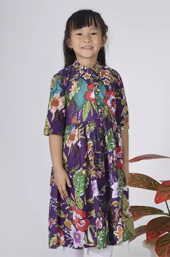 Purple grape kurta set