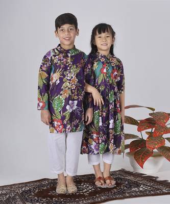 Purple grape kurta set 3