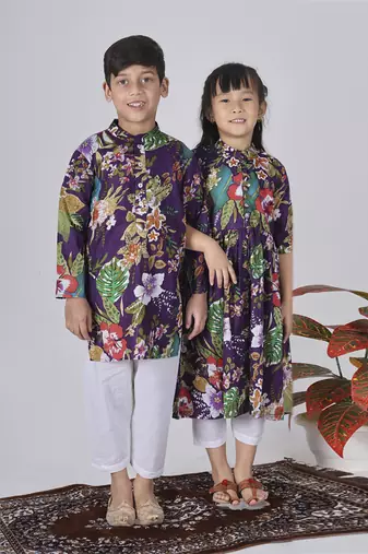 Purple grape kurta set