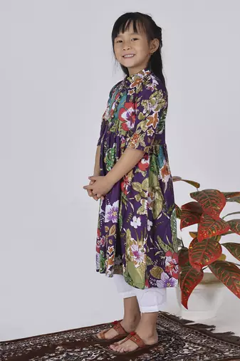 Purple grape kurta set