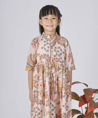 Beige sepia kurta set 2