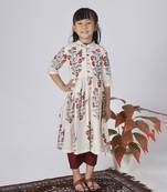 White coconut kurta set