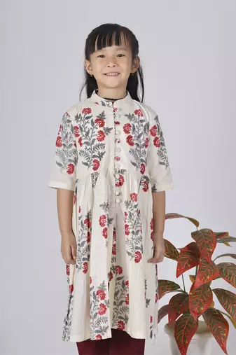 White coconut kurta set