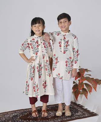 White coconut kurta set 3