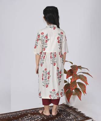White coconut kurta set 4