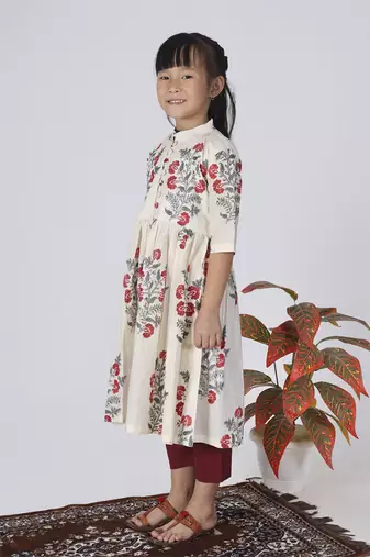 White coconut kurta set
