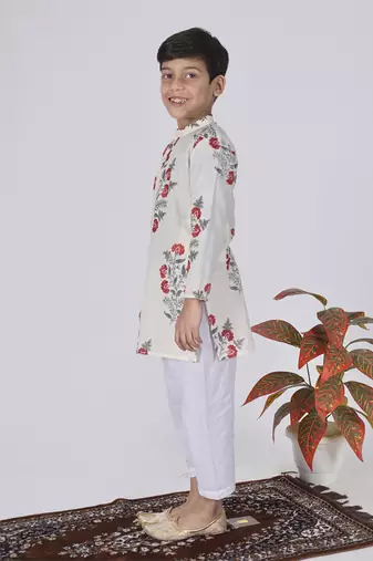 White salt kurta set