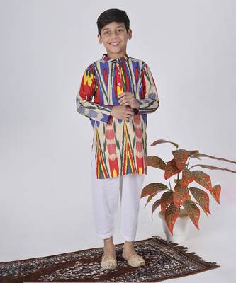 Multicolor fire kurta set 1