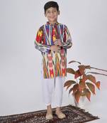 Multicolor fire kurta set
