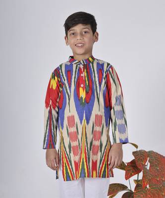 Multicolor fire kurta set 2