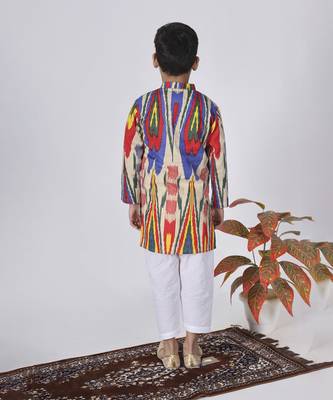 Multicolor fire kurta set 4