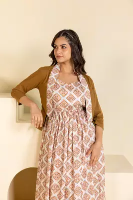 Ikat Dress with Jacket 4