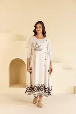 Cream Midi Dress 1