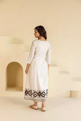 Cream Midi Dress 2