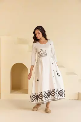 Cream Midi Dress 3