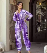 Jug Purple Tie Dye Co-Ord Set