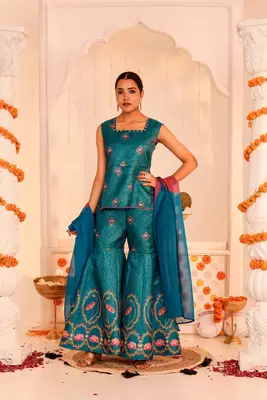 Kamal Sharara and Kurti Set 1