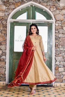 sands & mahogany bias cut empire anarkali set 1